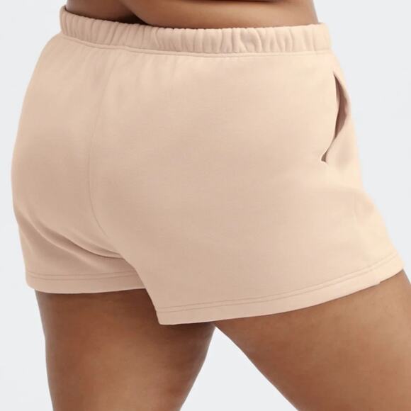 NWT Fabletics Go-To High-Waisted Slim Sweatshort Woman's Size XL -Oak - Picture 4 of 16